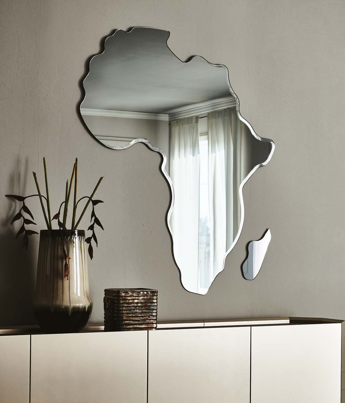 Africa Mirror — manufacturer room setting