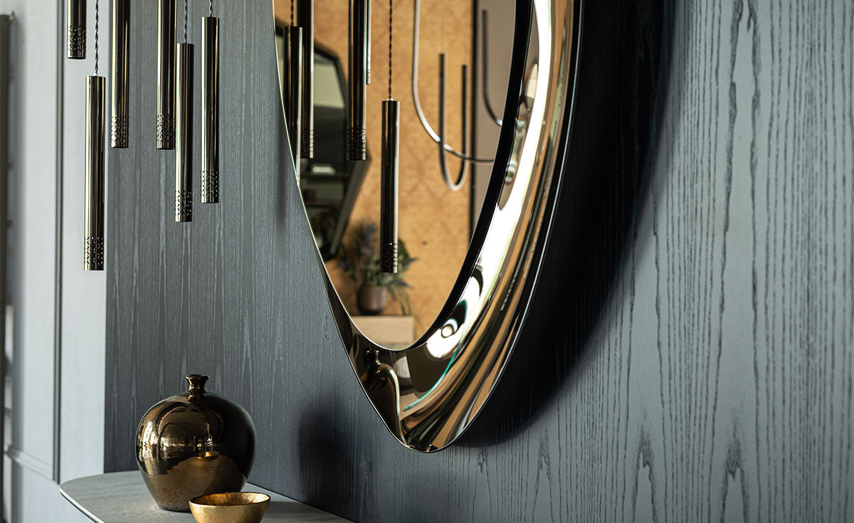Ascot Mirror — manufacturer room setting