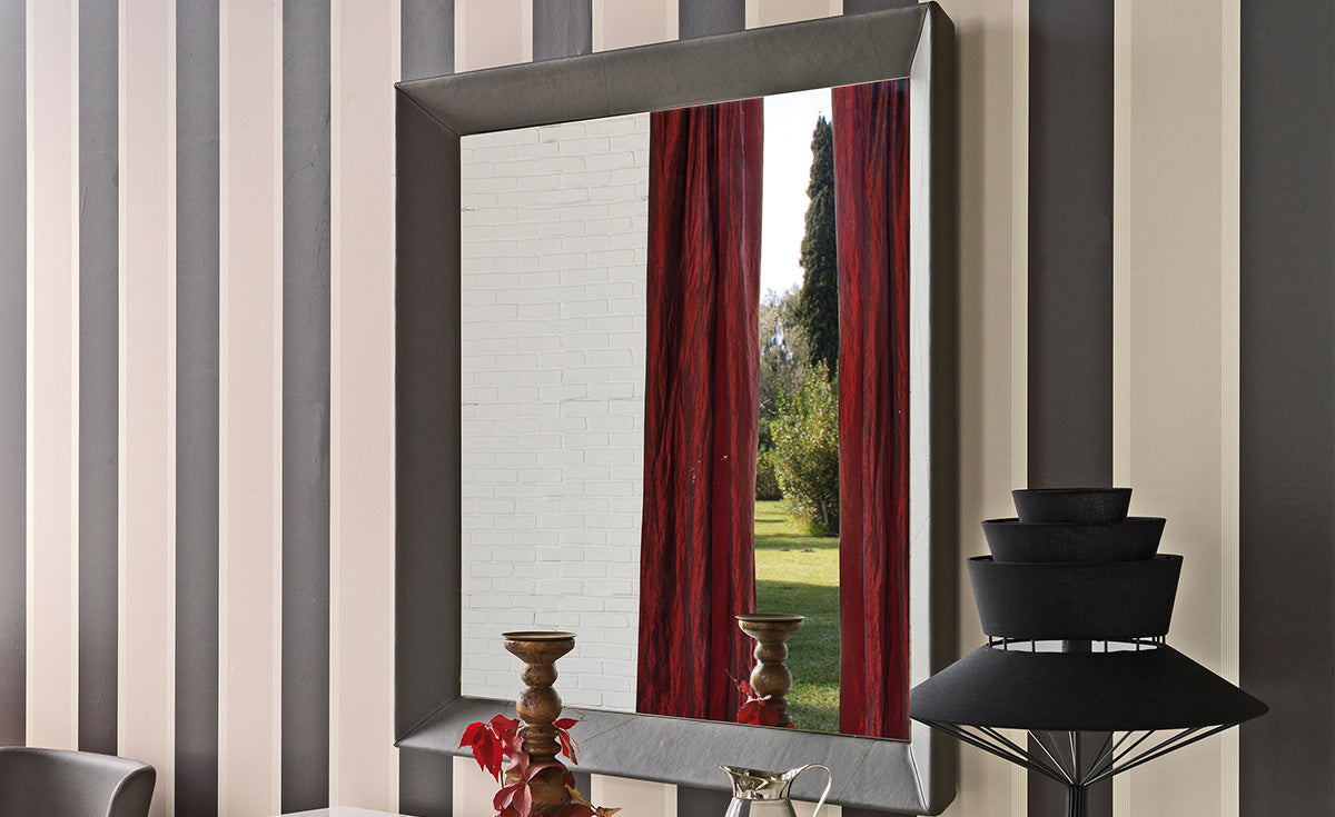 Taxedo Mirror — manufacturer room setting