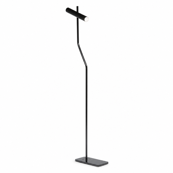 Natuzzi Italia Colosseo black chrome floor lamp — ex-display