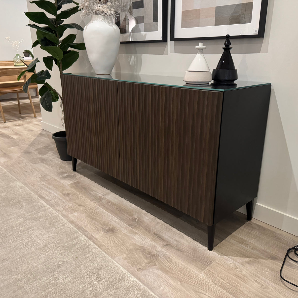 Bontempi Musa two-door sideboard — actual showroom photograph