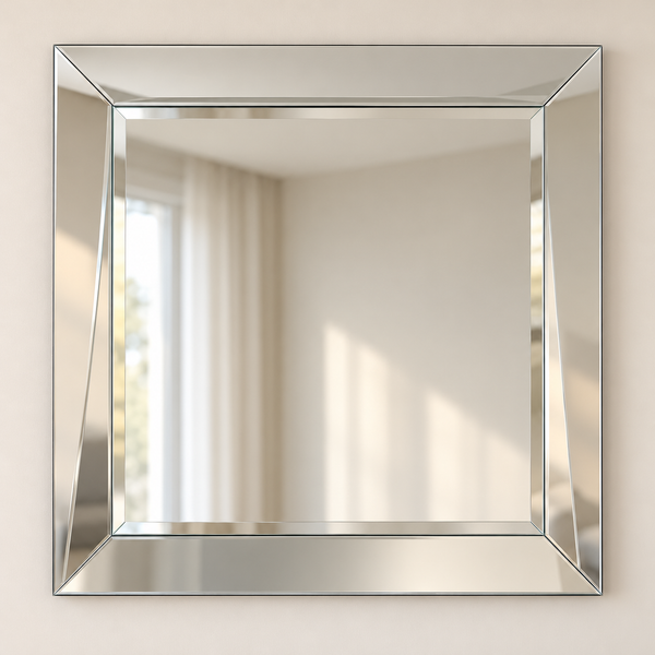 Bontempi Diamante square mirrored-glass mirror — clearance