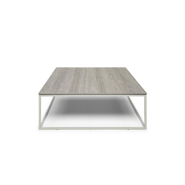 Natuzzi Editions Cabaret coffee table — Silver walnut laminate — ex-display