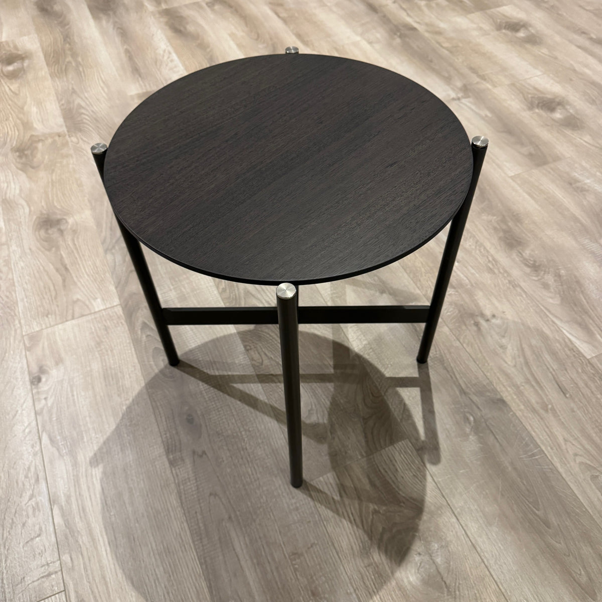 Ditre Italia Erys JSE01 table with Grey Wood LE12 top and anthracite frame — actual clearance item