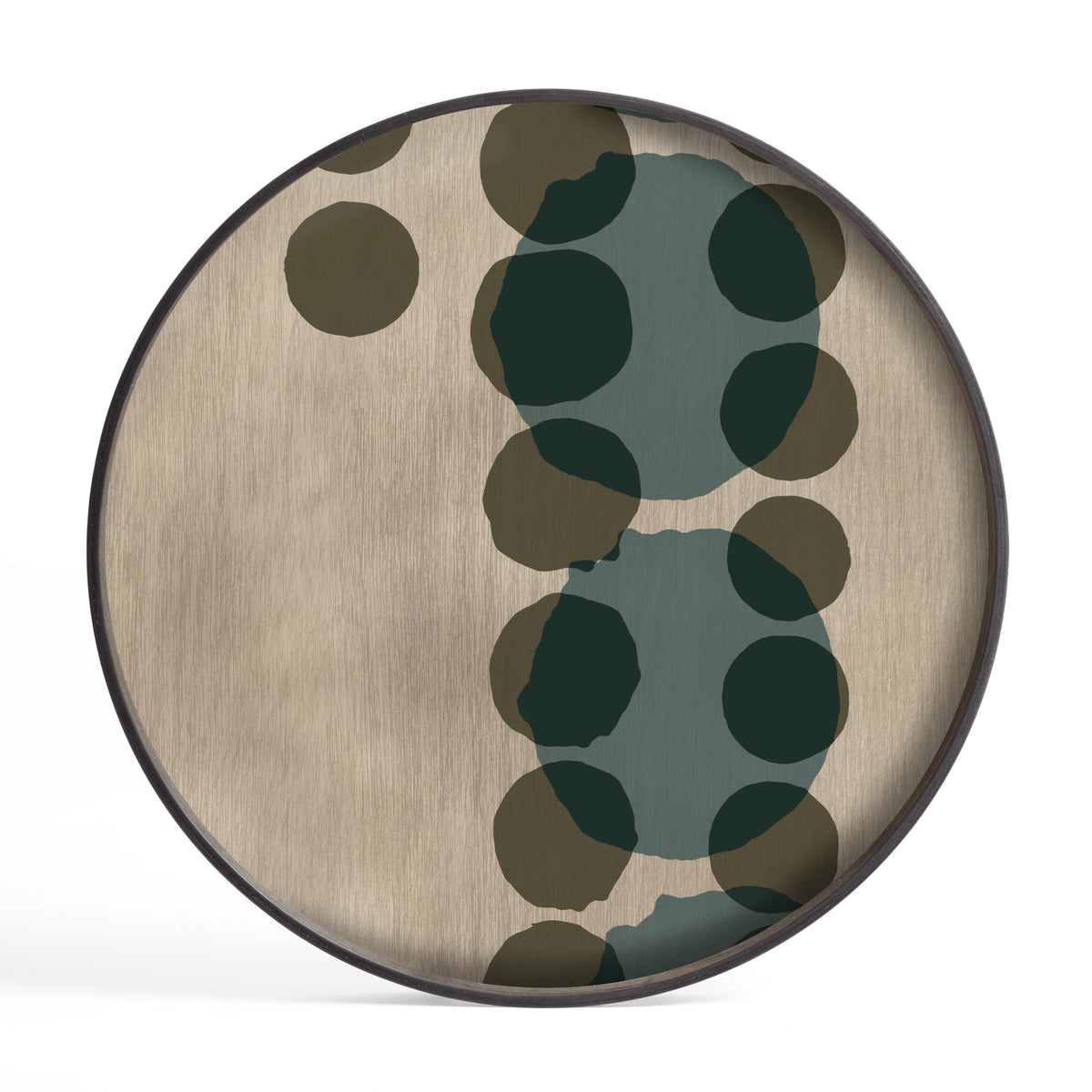 Layered Dots Slate Tray — cutout