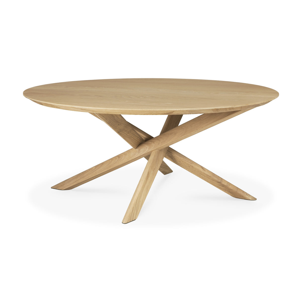 Mikado Round Coffee Table in oak — product view