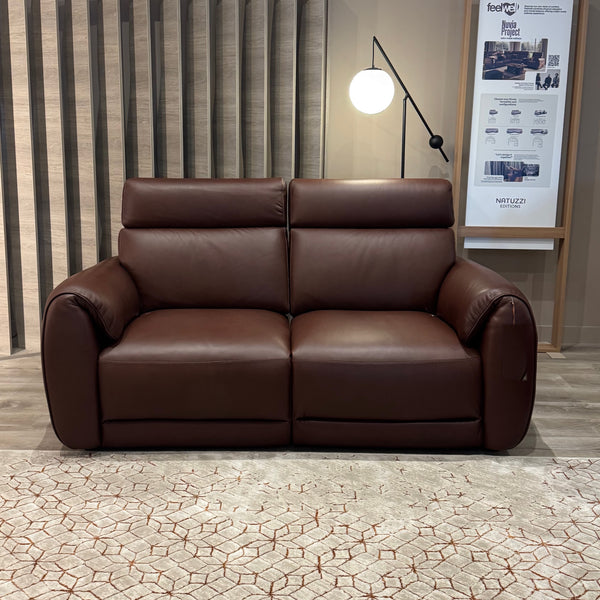 Natuzzi Editions Nuvia power sofa — Dream Rawhide leather — ex-display