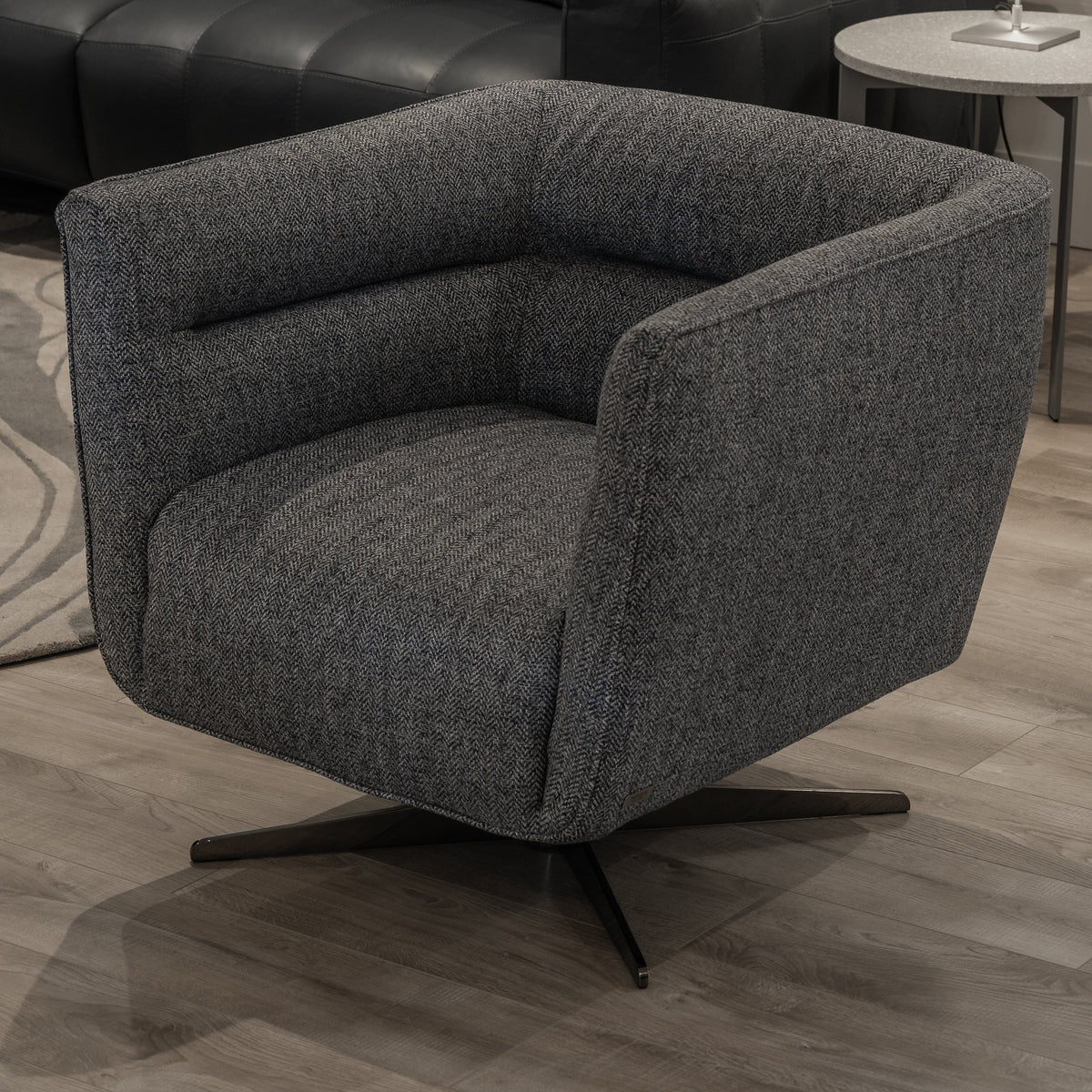 Natuzzi Editions Spiritosa swivel chair — actual ex-display chair