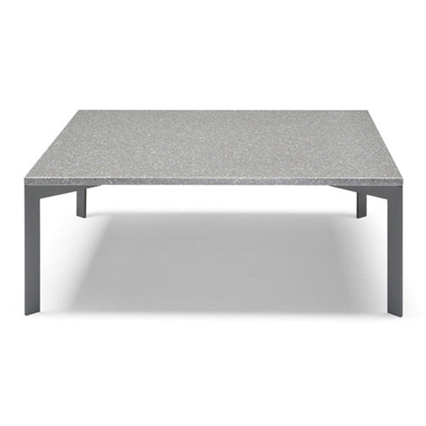 Natuzzi Editions Wire square coffee table — White/anthracite — clearance