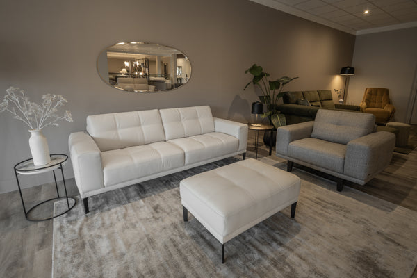 Natuzzi Editions Toledo sofa, armchair and stool set — ex-display