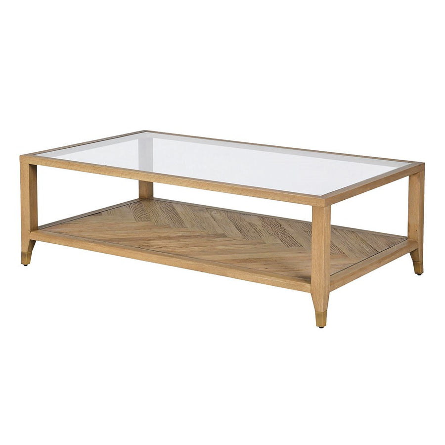 Grasmere Glass-Top Coffee Table — view 1