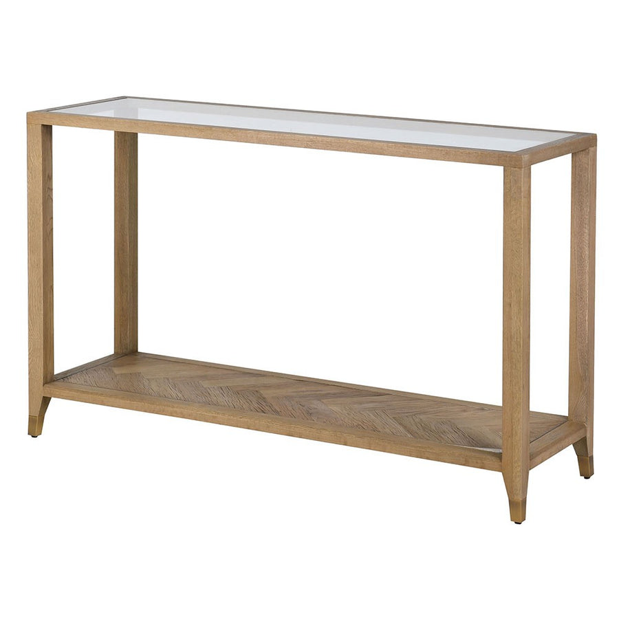 Grasmere Glass-Top Console — full product view