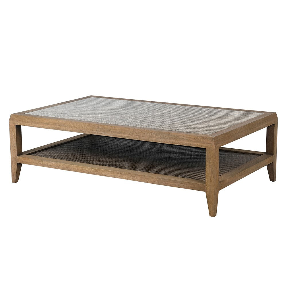Ledbury Glass-Top Coffee Table — full product view