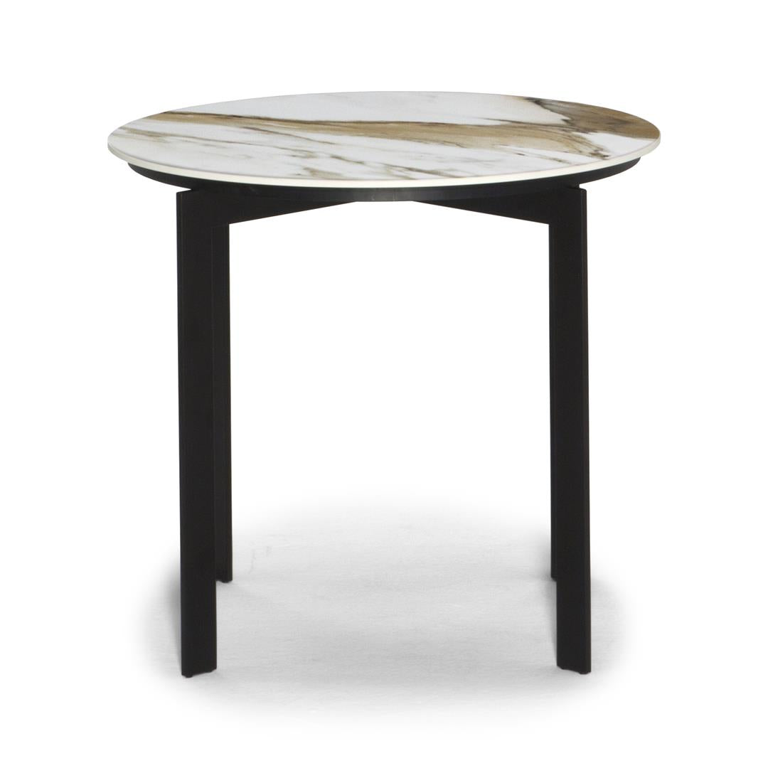 Natuzzi Editions Wire — Calacatta Hermitage ceramic; Brown frame