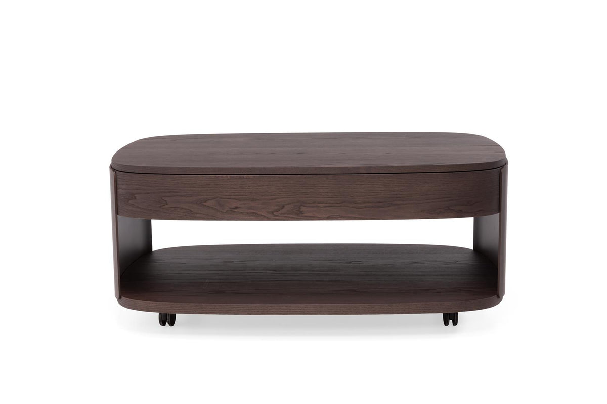 Natuzzi Editions Vega Q443002XOF coffee table in brown ash