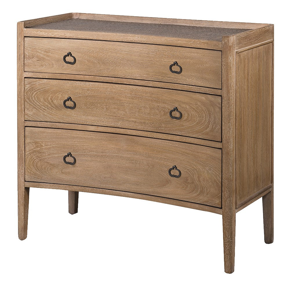 Rutland Three-Drawer Chest — full product view