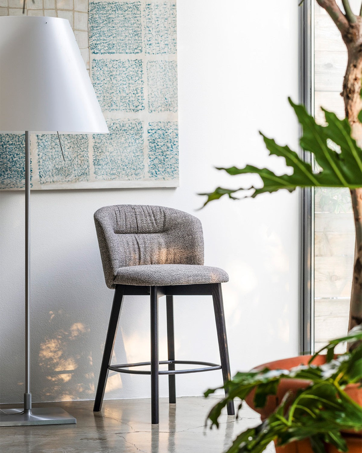Calligaris Sweel Stool Wood - manufacturer gallery view 2