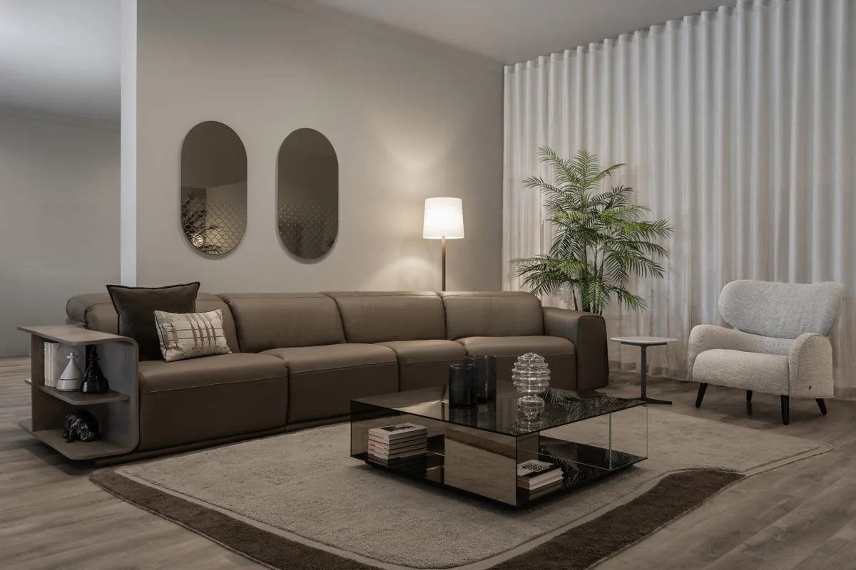 A Fultons showroom living-room setting
